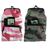 Canvas Cigarette Pouch with Camo Design- 6 Pieces Per Retail Ready Display 22117