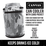 Neoprene Can & Bottle Cooler Coozie with Card Pocket- 6 Pieces Per Retail Ready 22124