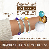 Inspirational Bead Bracelet with Saying- 6 Pieces Per Retail Ready Display 22142
