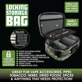 Smell Proof Canvas Lock Bag with Tool Organizer- 4 Pieces Per Retail Ready Display 22152