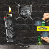 Metal Black Mystic Lighter Case- 12 Pieces Per Retail Ready Display 22263