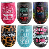 WHOLESALE WINE CUP MIX B SAYINGS 6 PIECES PER DISPLAY 22266
