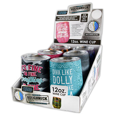 ITEM NUMBER 022266 WINE CUP MIX B SAYINGS 6 PIECES PER DISPLAY