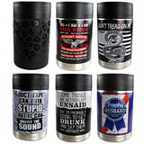 Metal Insulated 12 oz Can Cooler Coozie- 6 Pieces Per Retail Ready Display 22269