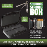 WHOLESALE SMOKING STRONG BOX GRINDER 8 PIECES PER DISPLAY 22275
