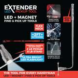 LED Flashlight Extender Tool with Magnetic Stand - 6 Pieces Per Retail Ready Display 22284