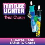 WHOLESALE THIN TUBE CHARM LIGHTER 15 PIECES PER DISPLAY 22301