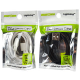WHOLESALE USB-TO-LIGHTNING CABLE BAG 6 PIECES PER PACK 22325