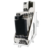 Stainless Steel Big Mouth Flask- 4 Per Retail Ready Display 2426