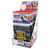 Neoprene Magnetic Can & Bottle Cooler Coozie- 6 Pieces Per Retail Ready Display 22428
