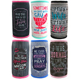 Neoprene Slim Can Cooler Coozie- 6 Pieces Per Retail Ready Display 22471