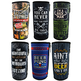 Neoprene 24 oz Can & Bottle Cooler Coozie- 6 Pieces Per Retail Ready Display 22477