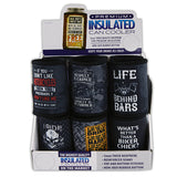 Neoprene Can & Bottle Cooler Coozie- 12 Per Retail Ready Display 22479