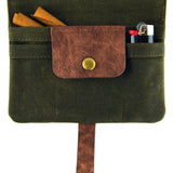 Canvas Tobacco Accessories Bag with Leather Strap- 6 Pieces Per Display 22541