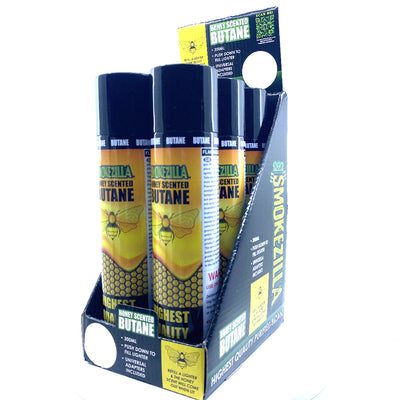 ITEM NUMBER 022549 SMOKEZILLA SCENTED 300ML BUTANE HONEY 6 PIECES PER DISPLAY