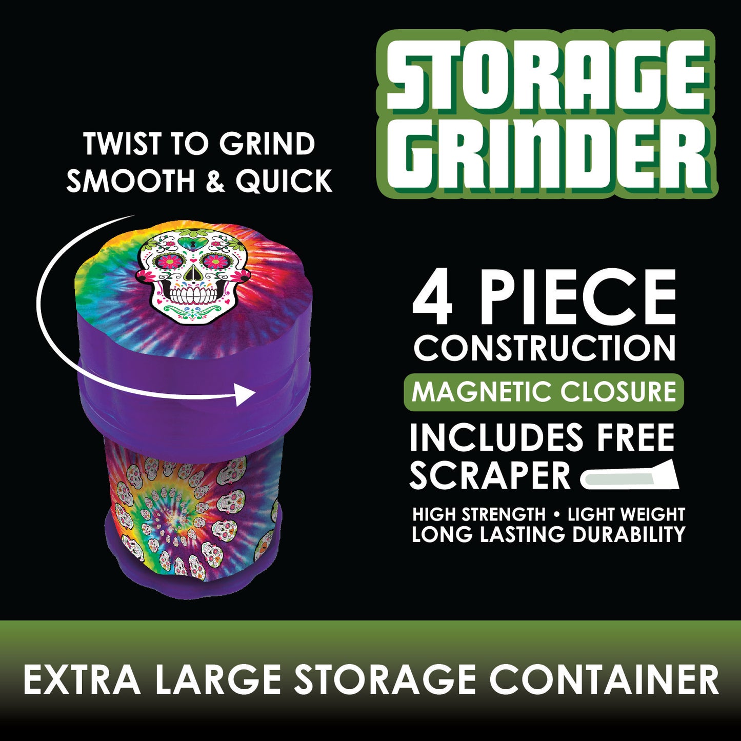 ITEM NUMBER 022576 STORAGE GRINDER 6 PIECES PER DISPLAY