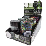 Plastic 5 Piece Grinder with Vacuum Sealed Container- 6 Pieces Per Retail Ready Display 22578