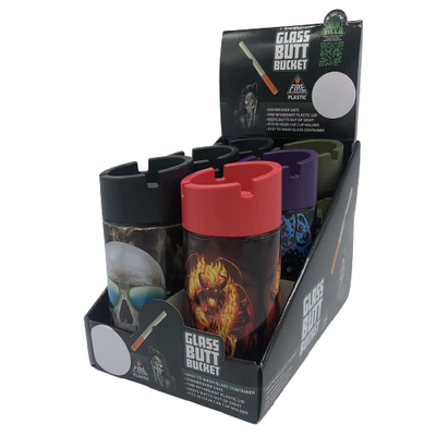 ITEM NUMBER 022589 GLASS BUTT BUCKET 6 PIECES PER DISPLAY