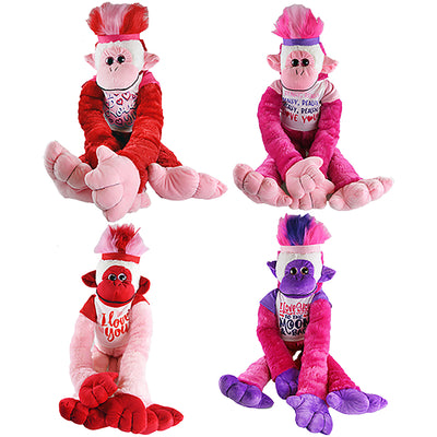 ITEM NUMBER 022599 VDAY JUMBO MONKEY 4 PIECES PER PACK
