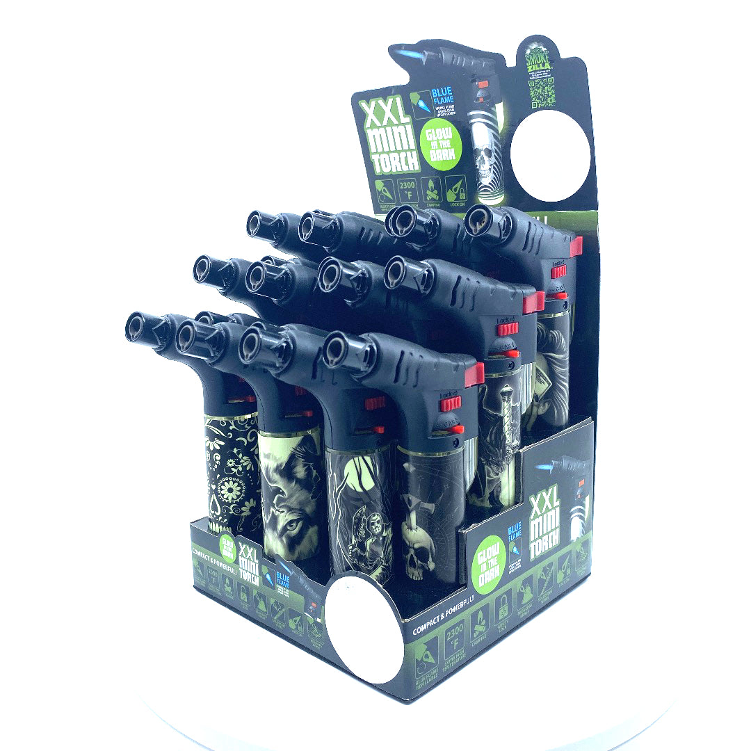 ITEM NUMBER 022611 THIN PRINTED XXL GID TORCH 18 PIECES PER DISPLAY