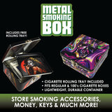 Metal Storage Box with Roll Tray- 6 Pieces Per Retail Ready Display 22627