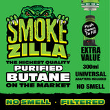 300ML Bulk Smokezilla Butane Refill- 6 Pieces Per Retail Ready Display 22633