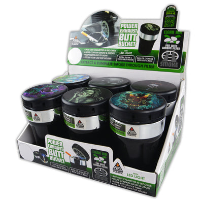 ITEM NUMBER 022638 SMOKE EATER BUTT BUCKET 6 PIECES PER DISPLAY