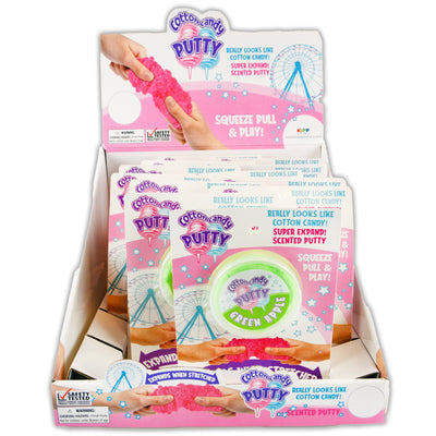 ITEM NUMBER 022648 COTTON CANDY PUTTY SLIME 12 PIECES PER DISPLAY