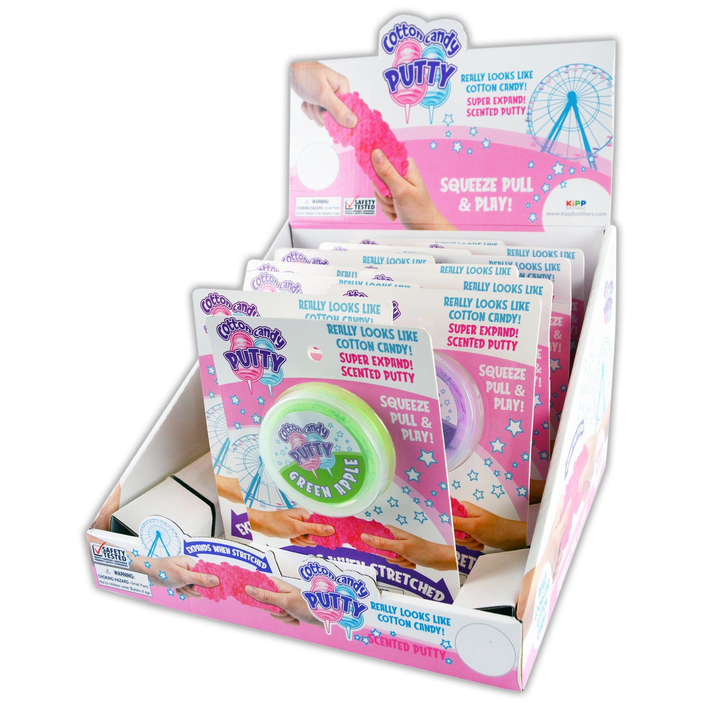 ITEM NUMBER 022648 COTTON CANDY PUTTY SLIME 12 PIECES PER DISPLAY