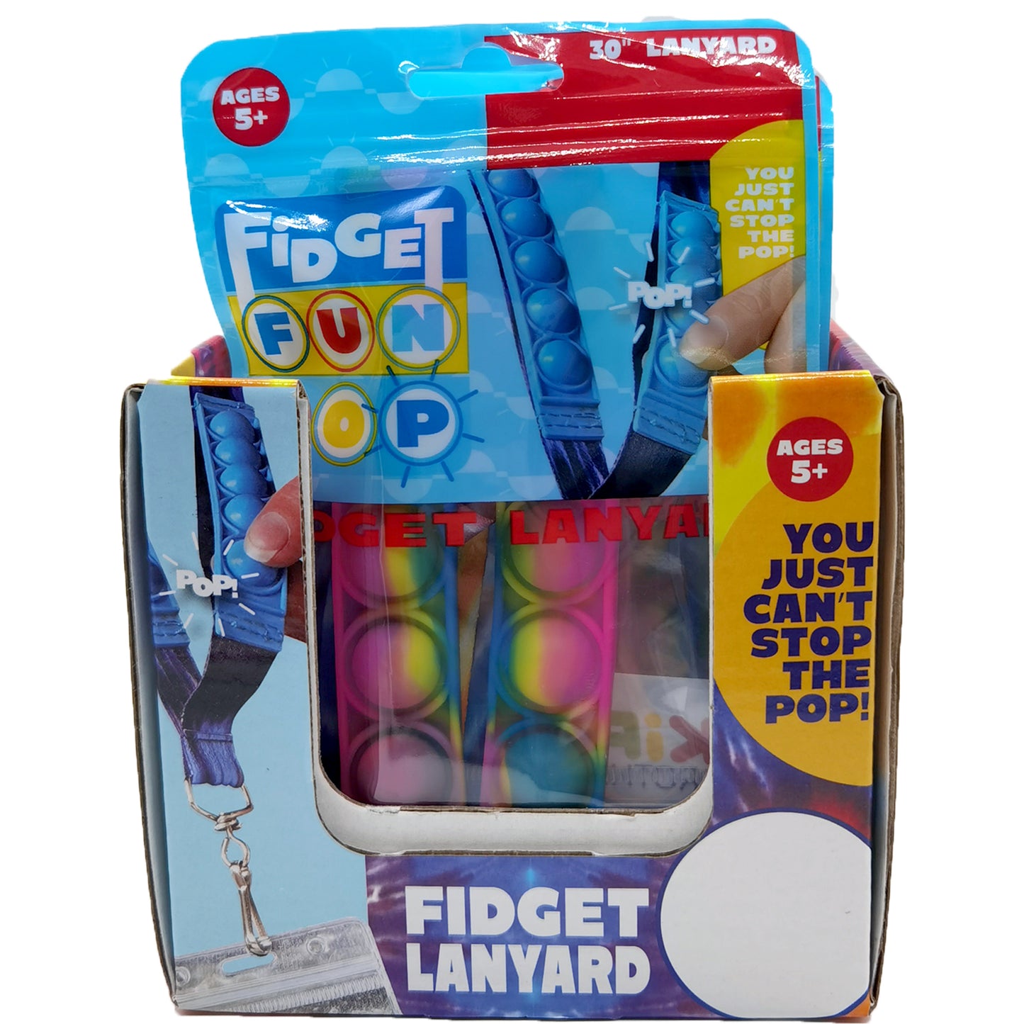ITEM NUMBER 022654 FIDGET POP LANYARD 12 PIECES PER DISPLAY