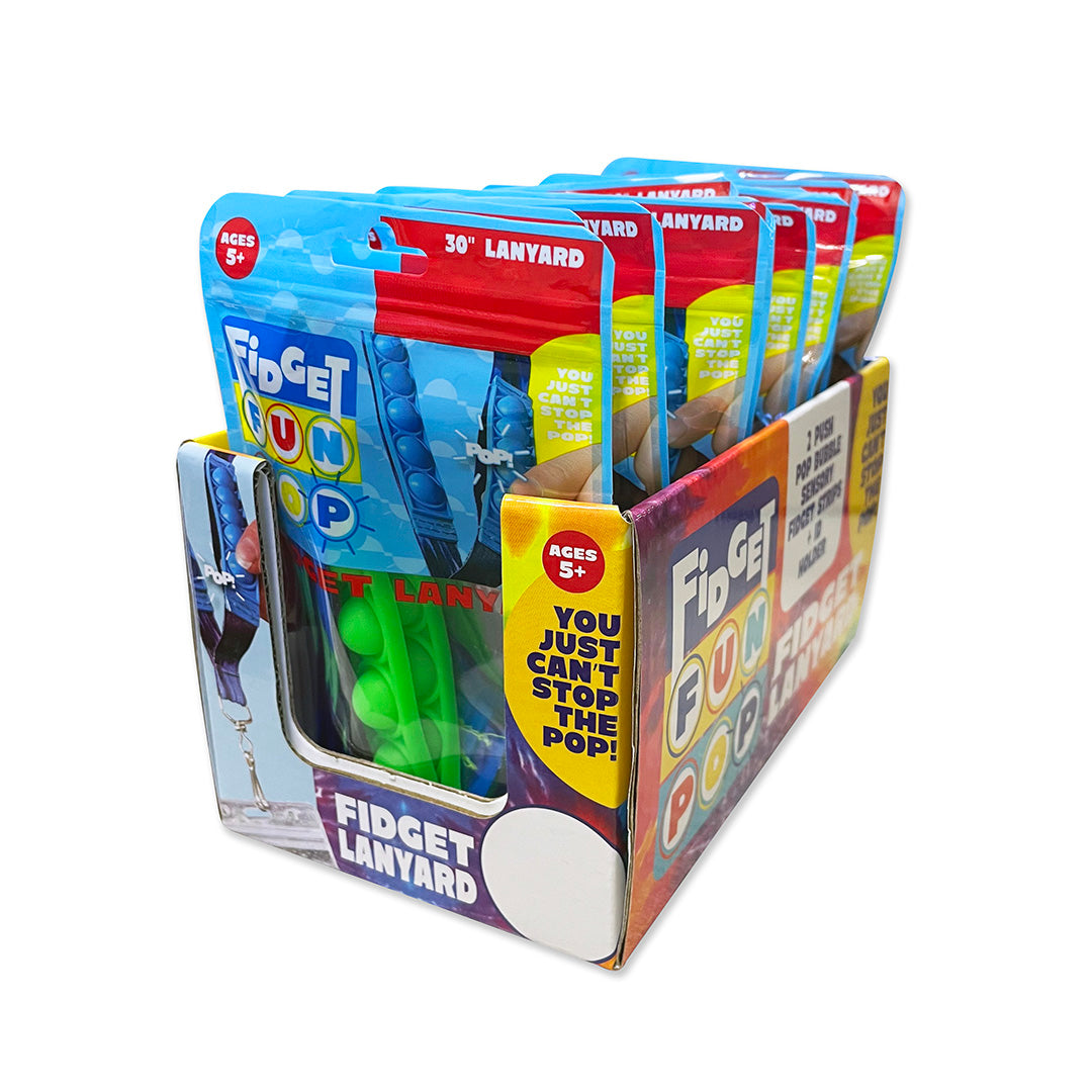 ITEM NUMBER 022654 FIDGET POP LANYARD 12 PIECES PER DISPLAY