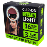 Rechargeable Clip On Selfie Light- 6 Pieces Per Retail Ready Display 22669