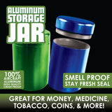 Smell Proof Metal Storage Jar- 12 Pieces Per Retail Ready Display 22674
