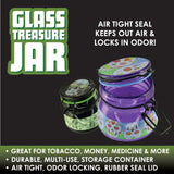 Glass Storage Jar with Clasp- 6 Pieces Per Retail Ready Display 22679
