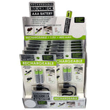 Rechargeable AAA Battery Pack- 12 Pieces Per Retail Ready Display 22702