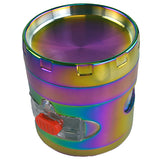 Metal 4 Piece Rainbow Grinder with Drawer- 6 Pieces Per Retail Ready Display 22704