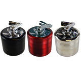 Metal 4 Piece Grinder with Crank 55MM- 6 Pieces Per Retail Ready Display 22706