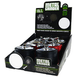 Metal 4 Piece Grinder with Crank 55MM- 6 Pieces Per Retail Ready Display 22706