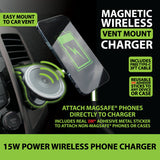 Phone Mount with Wireless Charging & Vent Clip- 4 Pieces Per Retail Ready Display 22715