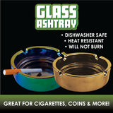 Round Glass Ashtray- 6 Pieces Per Retail Ready Display 22787