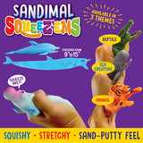 WHOLESALE LARGE SQUEEZE SAND ANIMALS 12 PIECES PER DISPLAY 22791