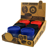 Hemp Resin 2 Piece Grinder with Magnetic Closure- 12 Pieces Per Retail Ready Display 22806