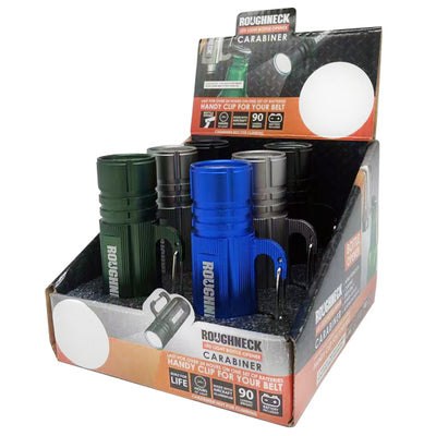 ITEM NUMBER 022816 ROUGHNECK LED LIGHT CARABINER 6 PIECES PER DISPLAY