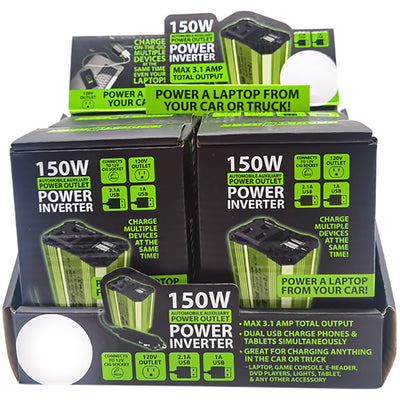 ITEM NUMBER 022829 CAR (DC) POWER INVERTER 4 PIECES PER DISPLAY