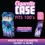 100s Cigarette Storage Case with Lighter Case- 8 Pieces Per Retail Ready Display 22841