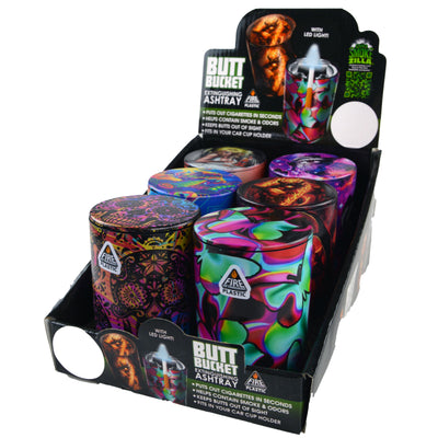 ITEM NUMBER 022843 PRINTED BUTT BUCKET 6 PIECES PER DISPLAY
