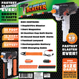 Rapid Fire Soft Dart Gun with Darts - 6 Pieces Per Retail Ready Display 22863