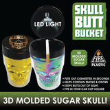 Skull Butt Bucket Ashtray with LED Light- 6 Pieces Per Retail Ready Display 22872