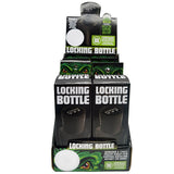 Plastic Locking Bottle Jar- 6 Pieces Per Retail Ready Display 22926