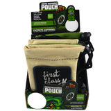 Canvas Smoker Accessories Pouch with Patch- 6 Pieces Per Retail Ready Display 22930